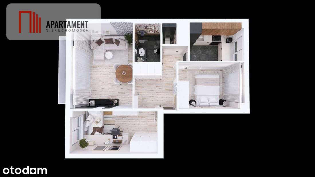 Mieszkanie 3 - pokojowe - Wyżyny - Pełny obrazek: 3/8