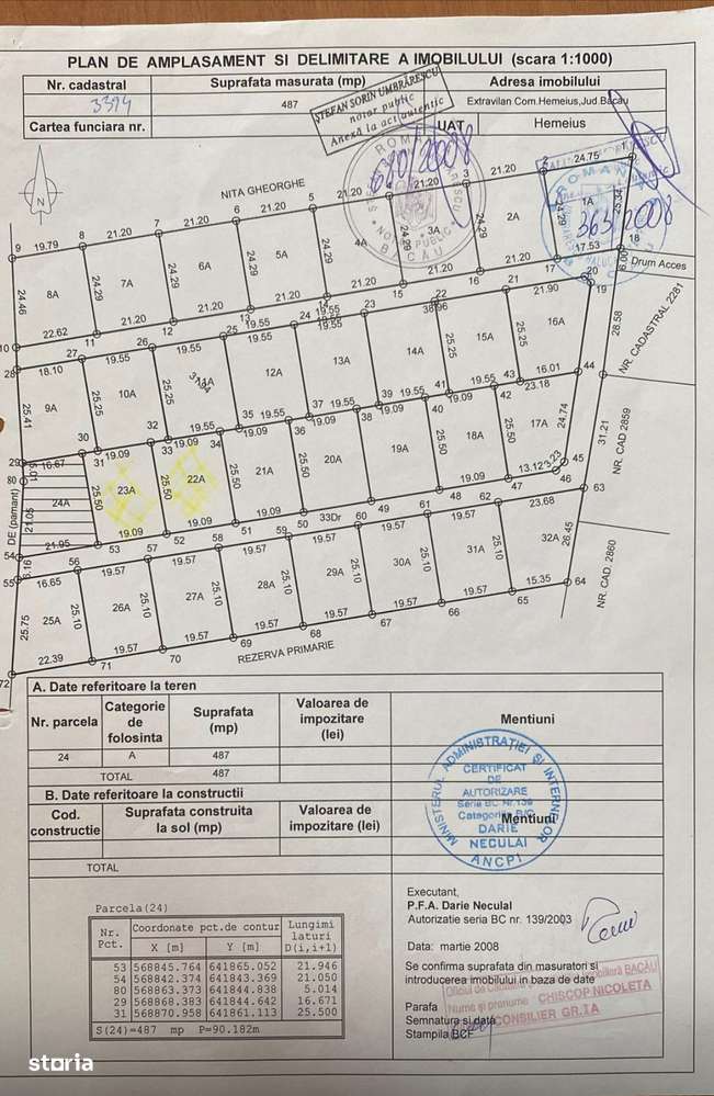 Vand teren Pentru Investitit Hemeiusi - Sat Fantanele - Imagine principală: 1/15