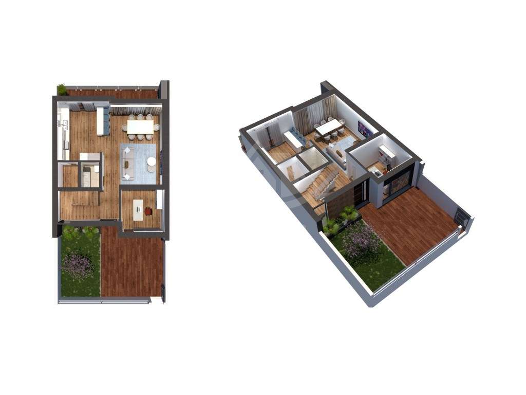 Moradia V4 com piscina e jardim privativo na Urbanização Terraços d...-11