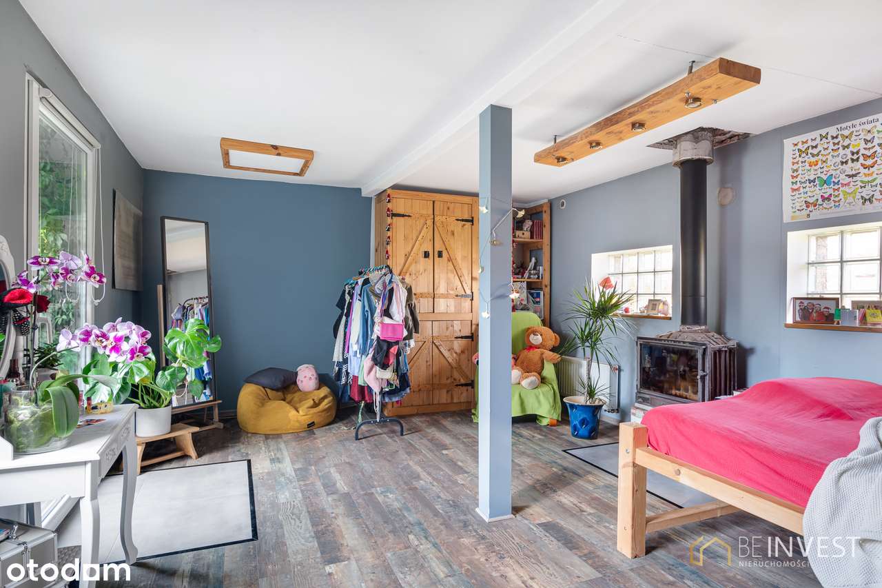 Duży dom parterowy + poddasze | Budynek gospodarczy, duża działka-6