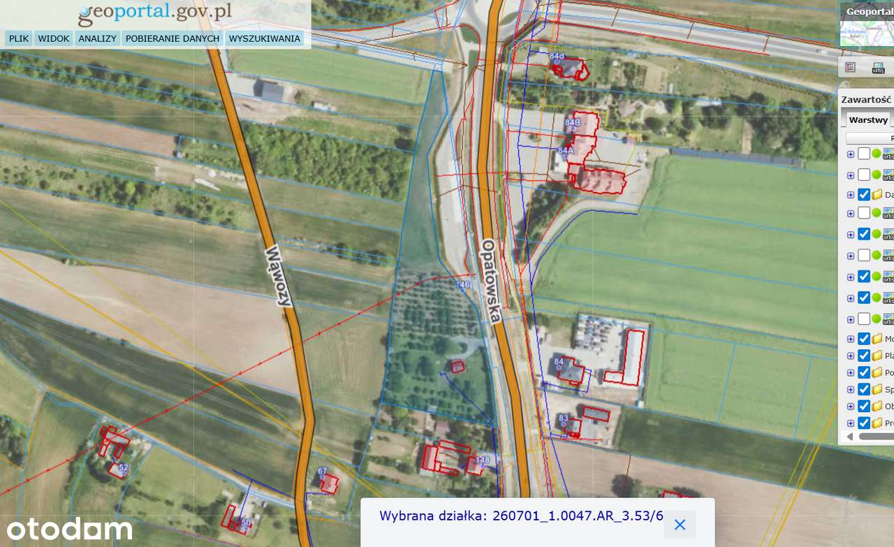 DZIAŁKA INWESTYCYJNA 8243 m² – OSTROWIEC ŚWIĘTOKRZYSKI, UL. OPATOWSKA-10