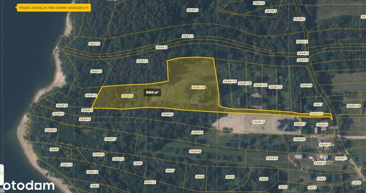 Wyjątkowa widokowa działka z prywatnym lasem - Pełny obrazek: 2/7