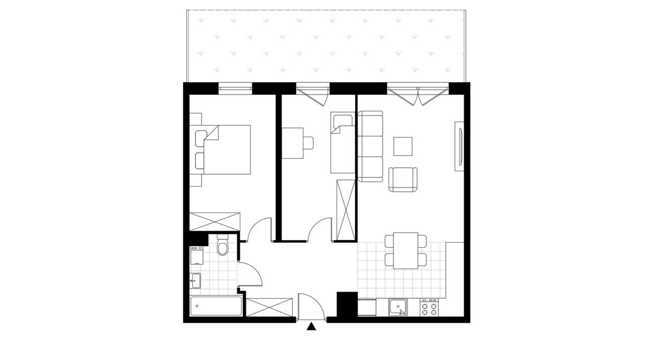 3-pokojowe mieszkanie 62m2 + ogródek Bez Prowizji - Pełny obrazek: 3/8