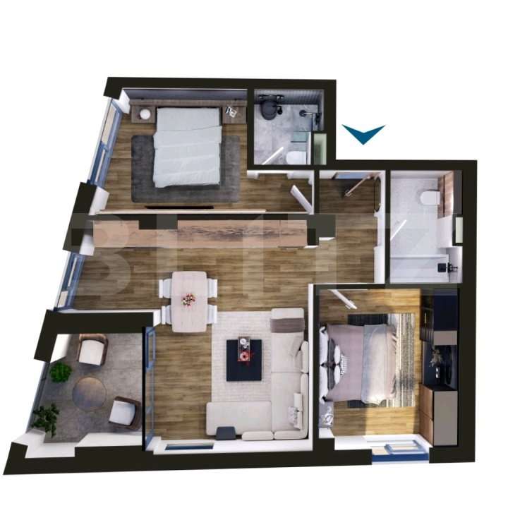 Apartament de vanzare, cu 3 camere, 69 mp, zona Torontalului - Imagine principală: 1/1