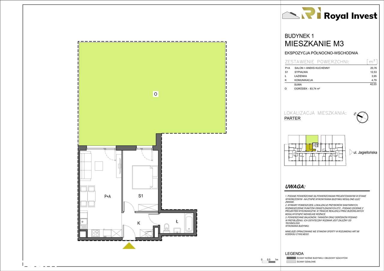 Jagiellońska Park | mieszkanie 2-pok. | A3 - Pełny obrazek: 3/8