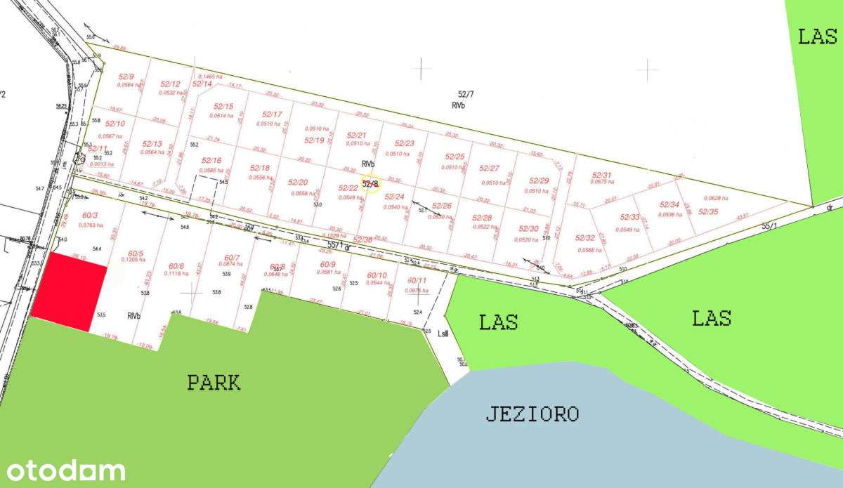 ok.Chrzypsko Wlk.764m2;809m2 lub 1203m2-19