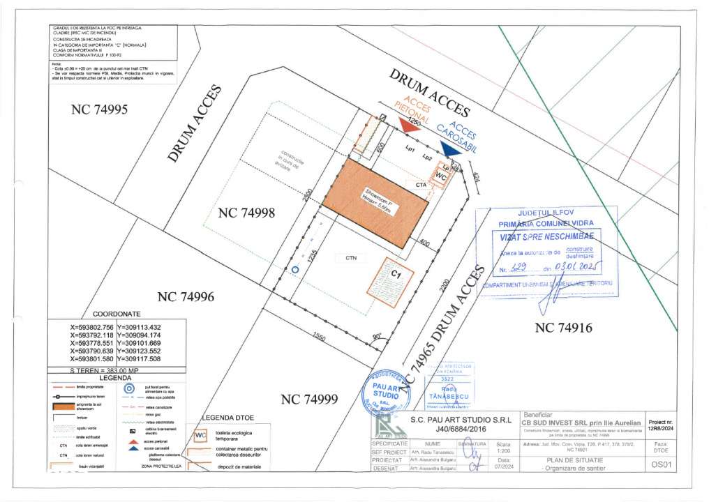 Teren Autorizatie Hala/Showroom Calea Bucuresti Berceni Vidra | #MG4E - Imagine principală: 4/13