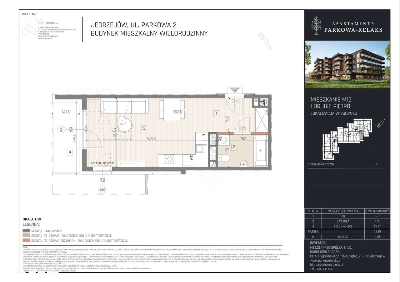 Parkowa-Relaks | mieszkanie 1-pok. | M12_KL2_03 - Pełny obrazek: 2/7