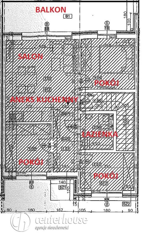 Mieszkanie w zabudowie szeregowej Rzeszów 60.22m2, 4 pokoje-11