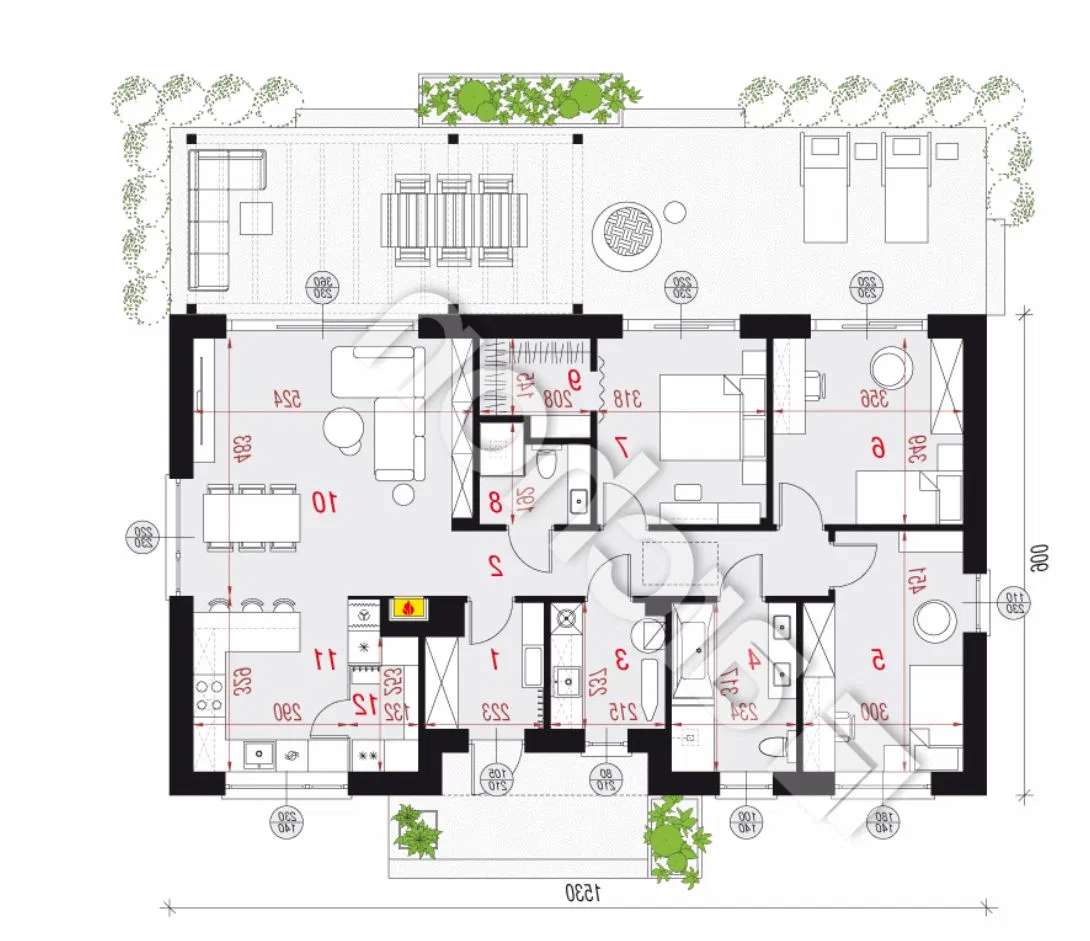 Nowy dom 105 m², ul. Wysoka Bielawa, działka 675 m², malowniczo - Pełny obrazek: 4/4