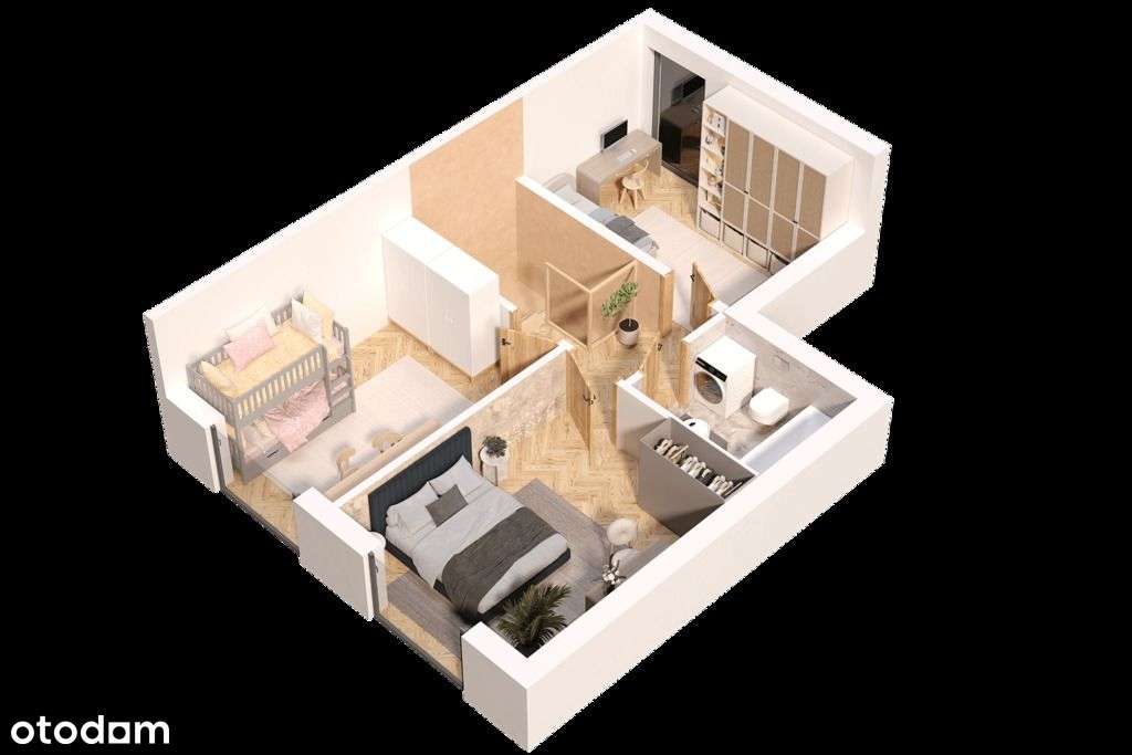 Nowoczesna szeregówka z dużym ogrodem/4 pokoje - Pełny obrazek: 5/9