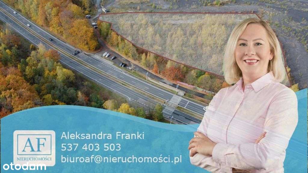 Działka intestycyjna przy trasie. Usł.-Handl.-0