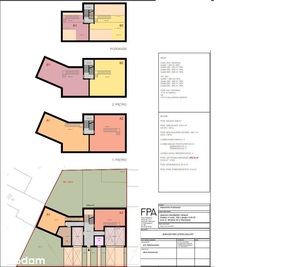 Działka 625 m2 na Zaciszu - Pełny obrazek: 5/8