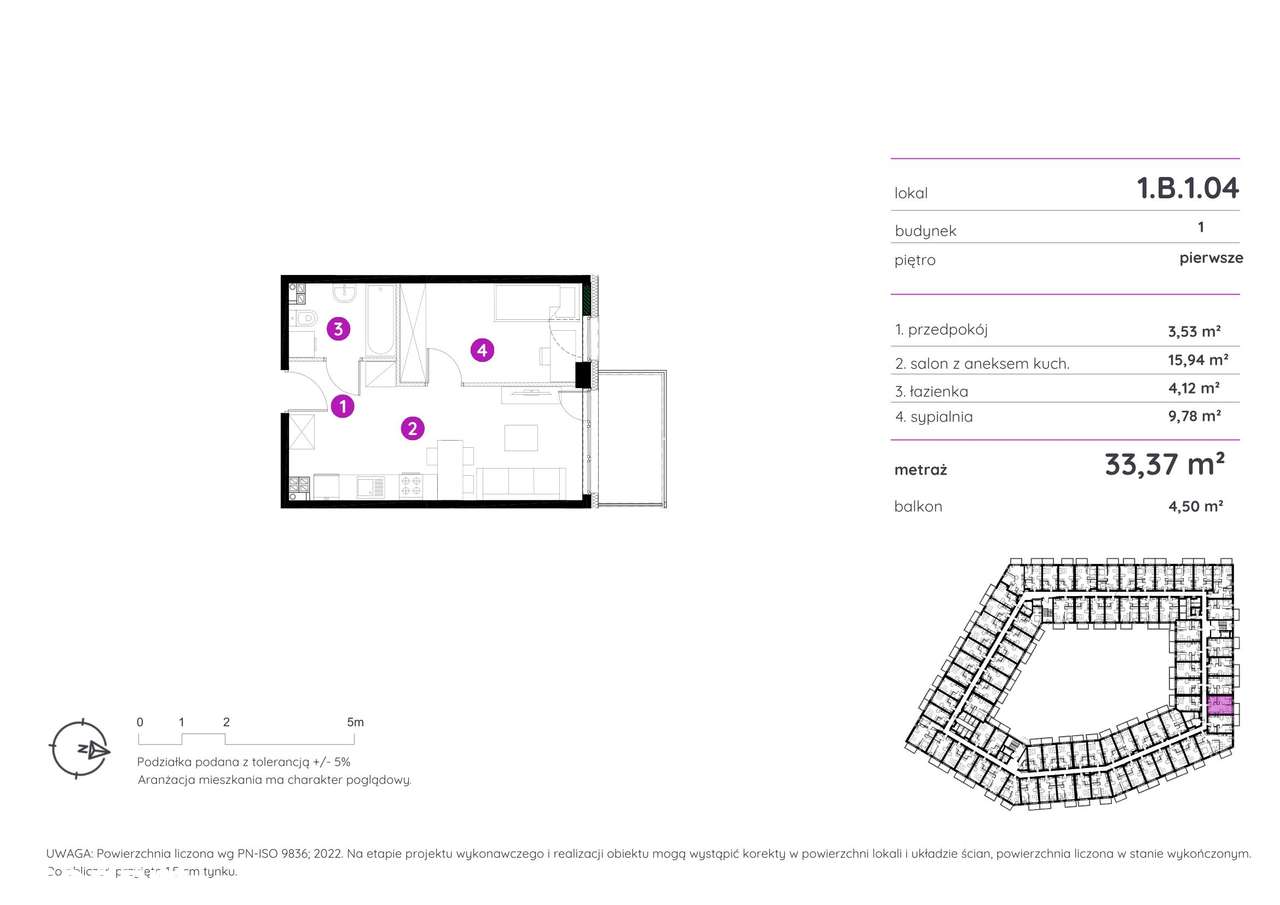 GOTOWE > 2 pokoje > Balkon > BRUTTO Vat 23% - Pełny obrazek: 4/7