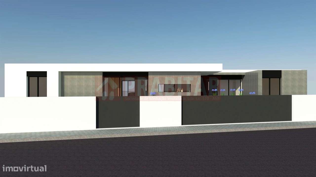 MORADIA TIPO T4 COM GARAGEM e grande terreno plano  NOVA-6