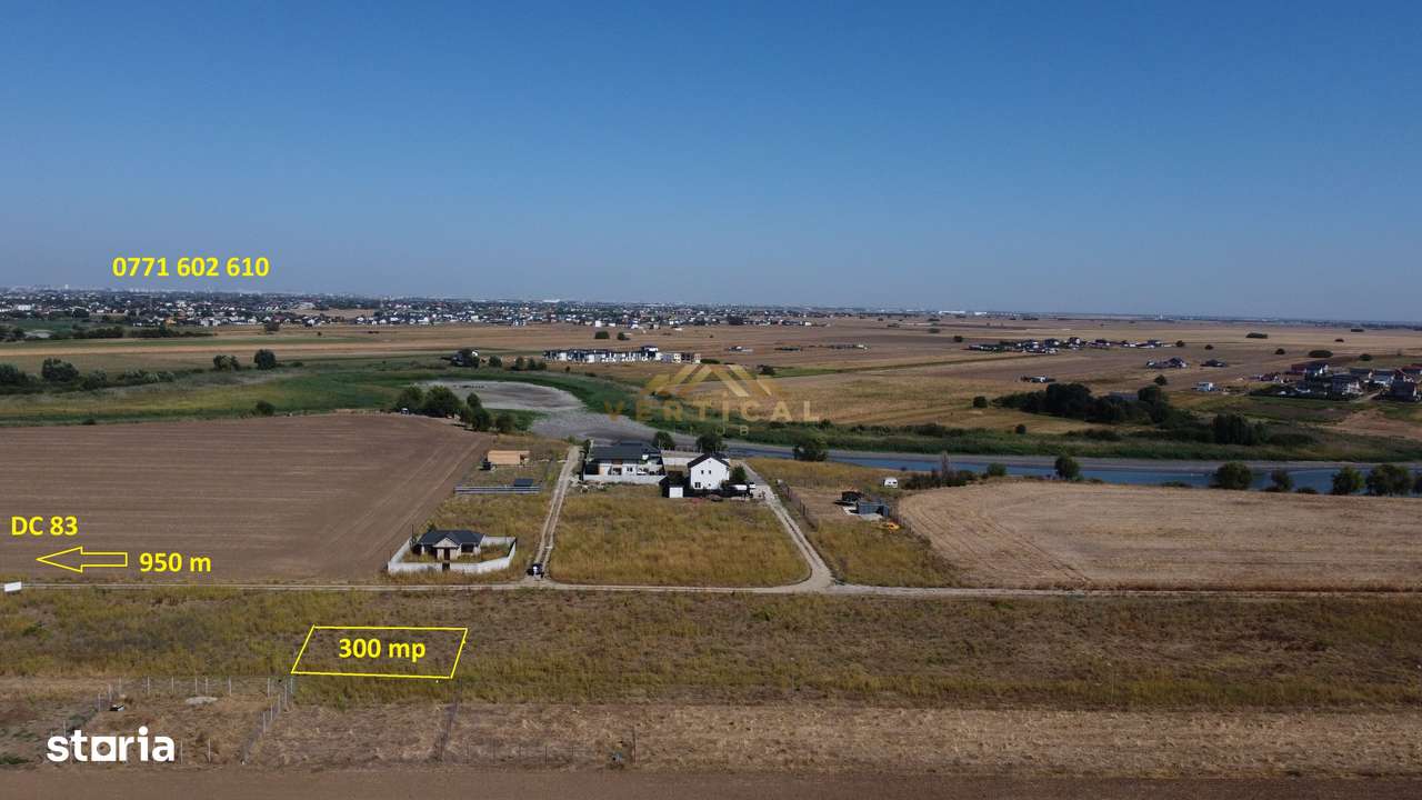 Teren 300 mp, lac, Promotie, Berceni/ Vidra - Imagine principală: 5/5