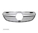 GRELHA DIANTEIRA PARA MERCEDES GLC X253 LOOK SPORT 15-19 FOND PRETO CROMADO - 2