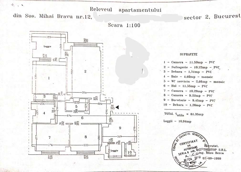 4 Camere Bucur Obor - Mosilor - Mihai Bravu nr. 12-11