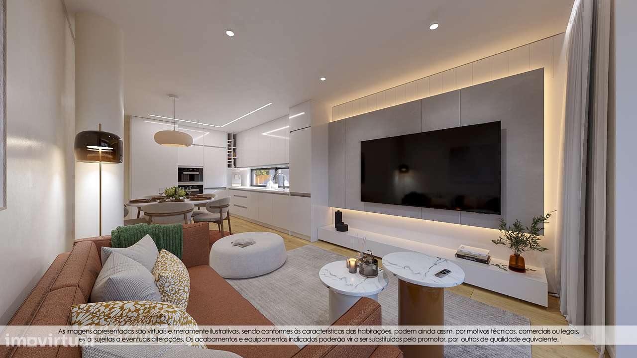 Apartamento T1 em construção, varanda e garagem - Carvalhos Village-6