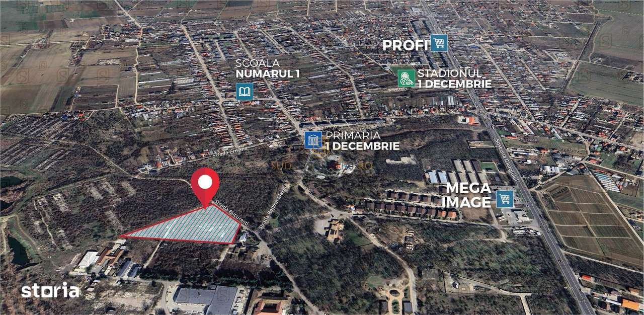 Teren ideal pentru dezvoltare imobiliara, Green City, 1 Decembrie - Imagine principală: 3/18