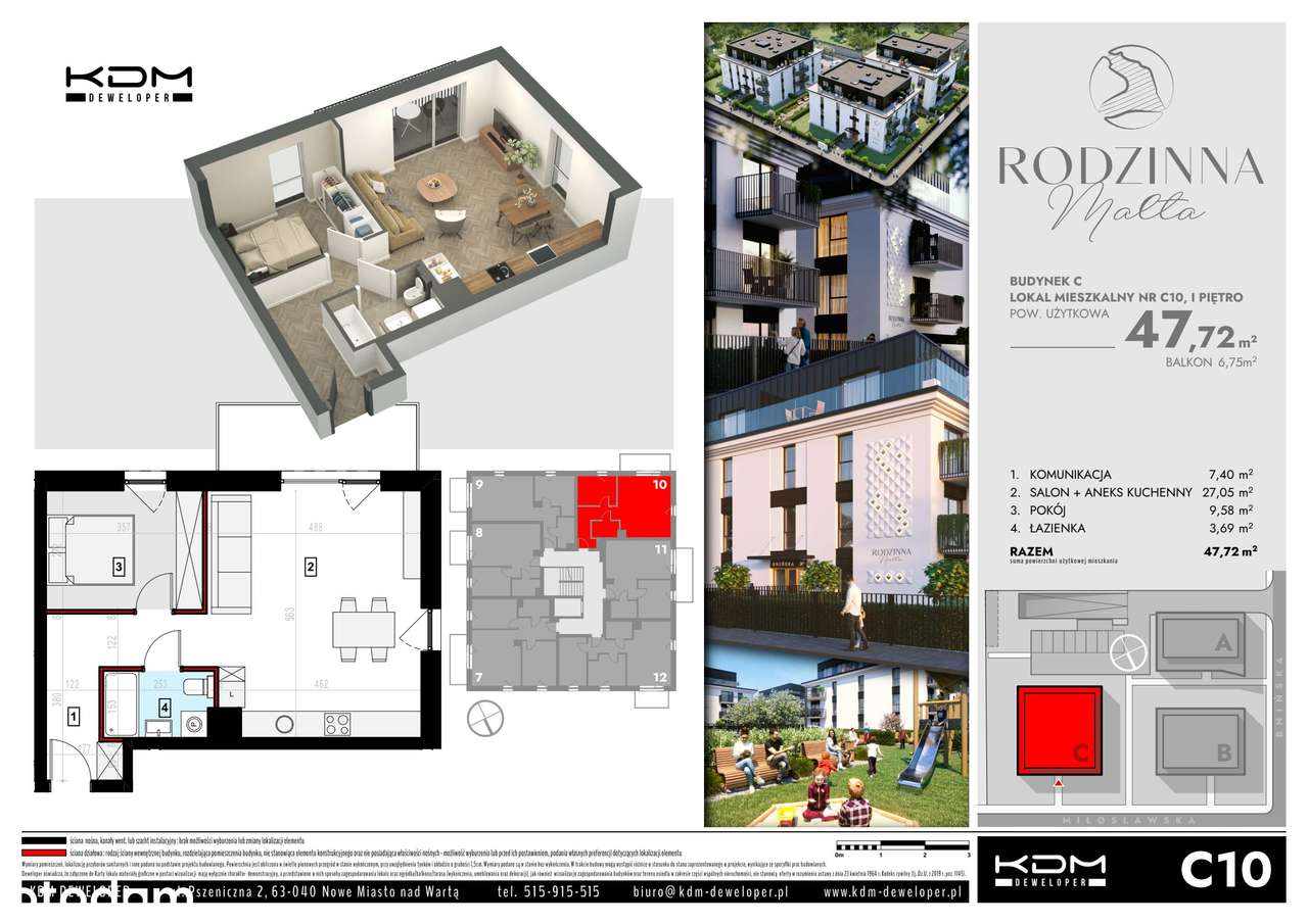 Rodzinna Malta | mieszkanie 2-pok. | C10 - Pełny obrazek: 2/7