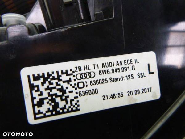 AUDI A5 8W6 LAMPA TYŁ LEWA 8W6945091G - 4