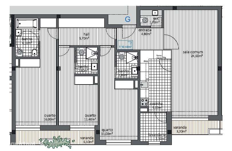 Apartamento T3 com lugar duplo de garagem em Águas Santas-17