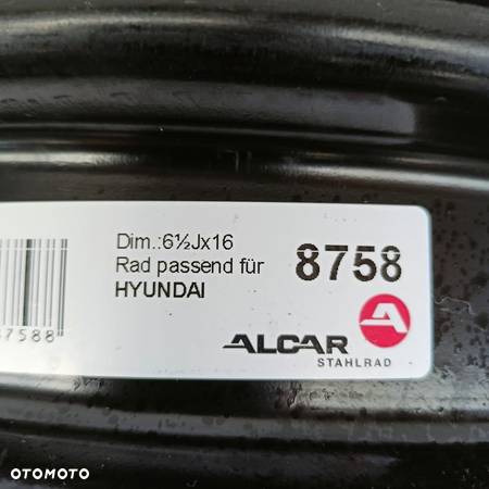 Felgi 5x114,3 16 Hyundai IX35 Tucson 4szt (E3930) - 8