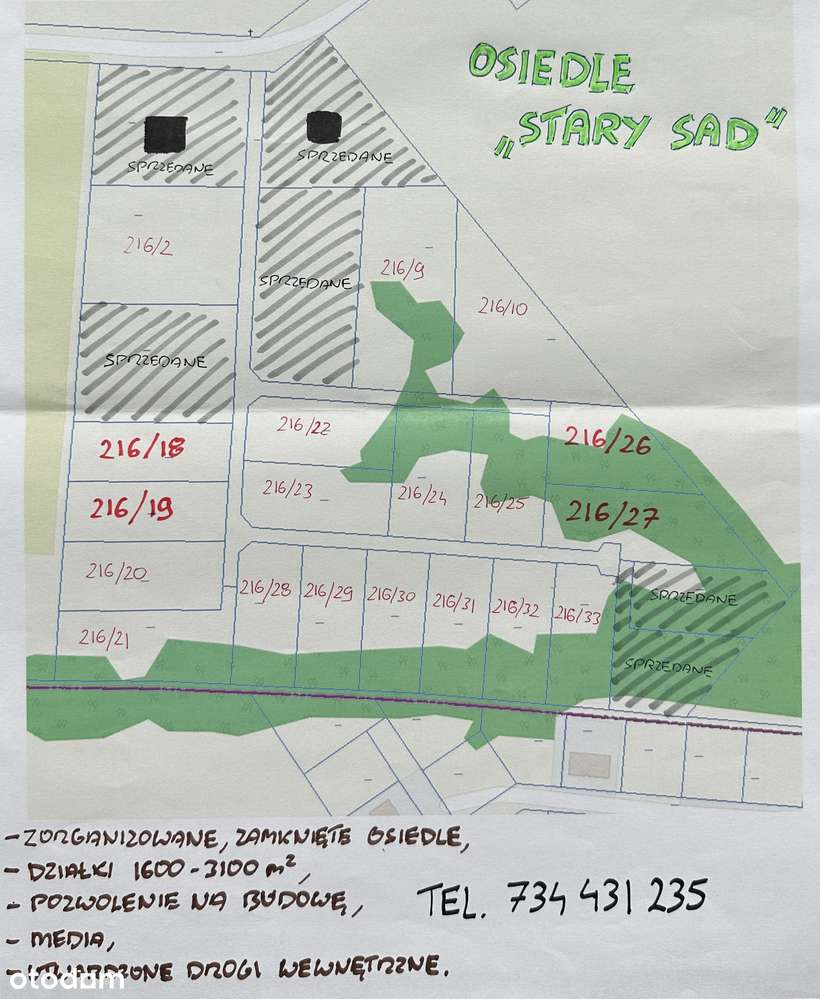 Działka bud na zamkniętym osiedlu k.Nasielska - Pełny obrazek: 3/8