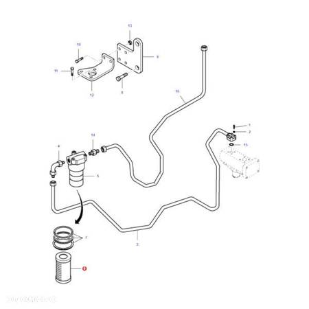 Filtr oleju hydrauliki HD5092X Mann - 4