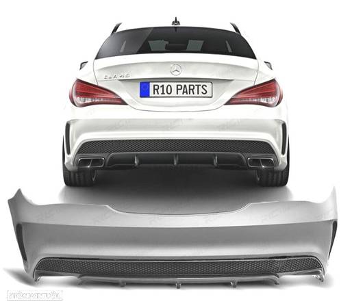 PARA-CHOQUE TRASEIRO PARA MERCEDES CLASSE CLA W117 13-18 LOOK 45 AMG - 1