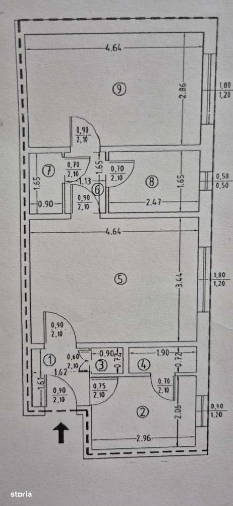 2 Camere, Smirodava, parter - Imagine principală: 2/2