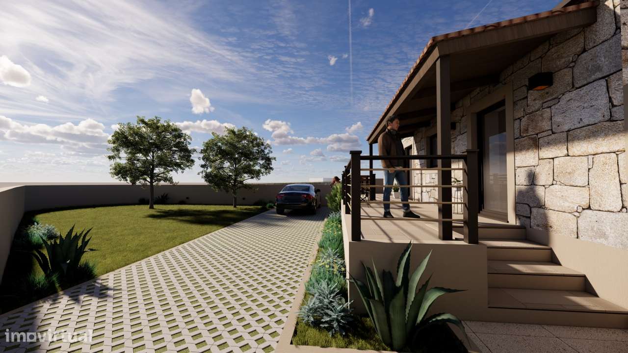 Vende-se moradia totalmente restaurada em Lousada distrito do Porto - Grande imagem: 4/22