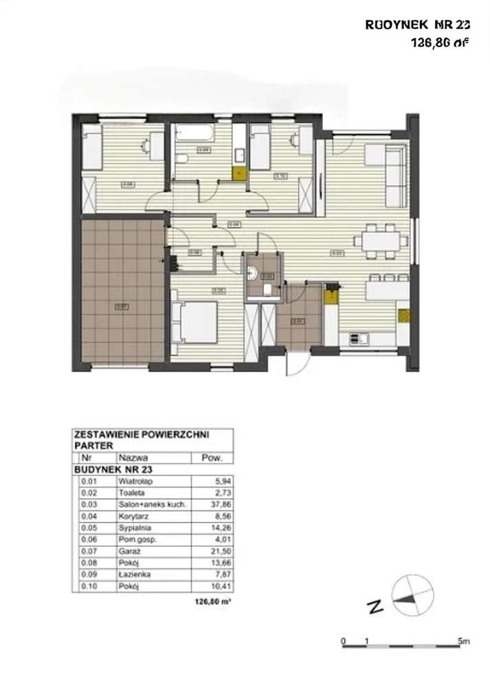 Kobylnica os. Marsylia dom wolnostojący, rynek pierwotny, 126,80 m2 - Pełny obrazek: 4/18