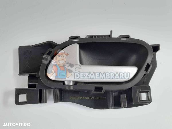 Maner interior stanga spate Peugeot 207 (WA) [Fabr 2006-2012] 96802456VV - 1