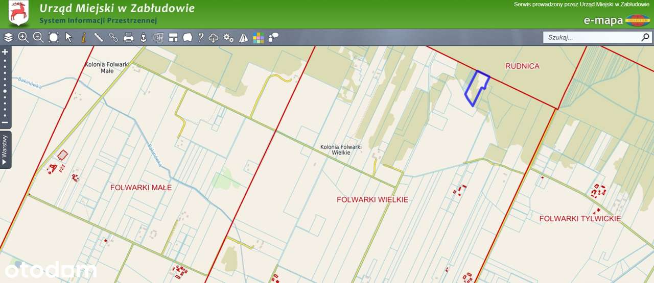 Kształtna działka 1,73 ha – Folwarki Wielkie, gm. Zabłudów - Pełny obrazek: 2/5