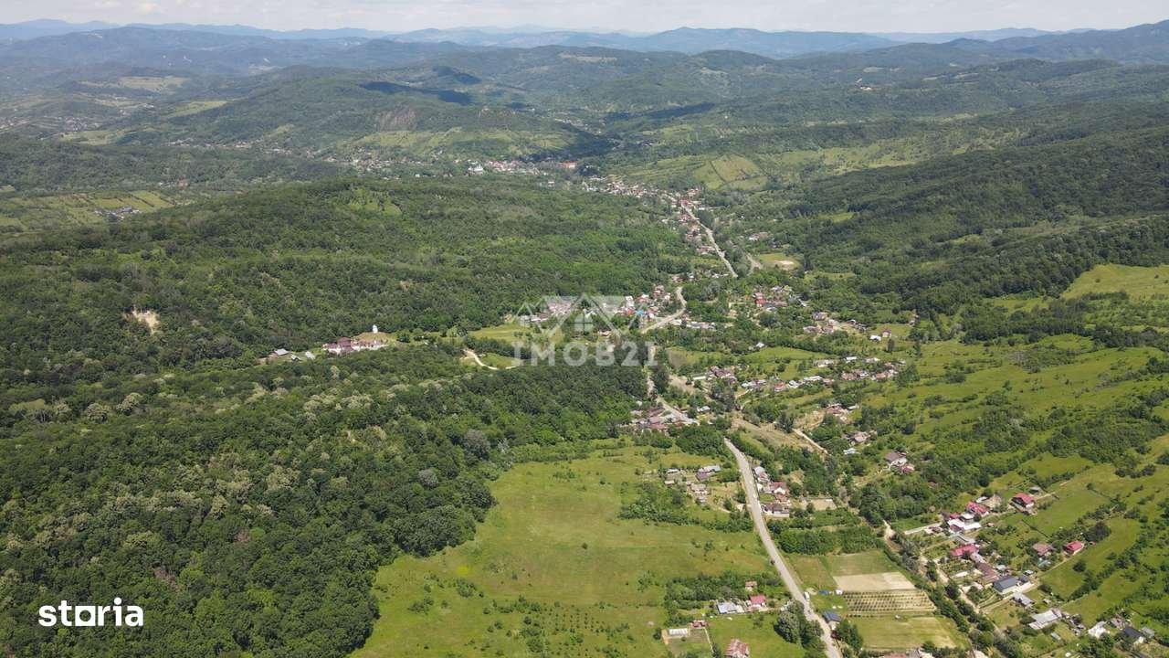 Teren spectaculos cu padure, livada si priveliste panoramica in Soimar-8