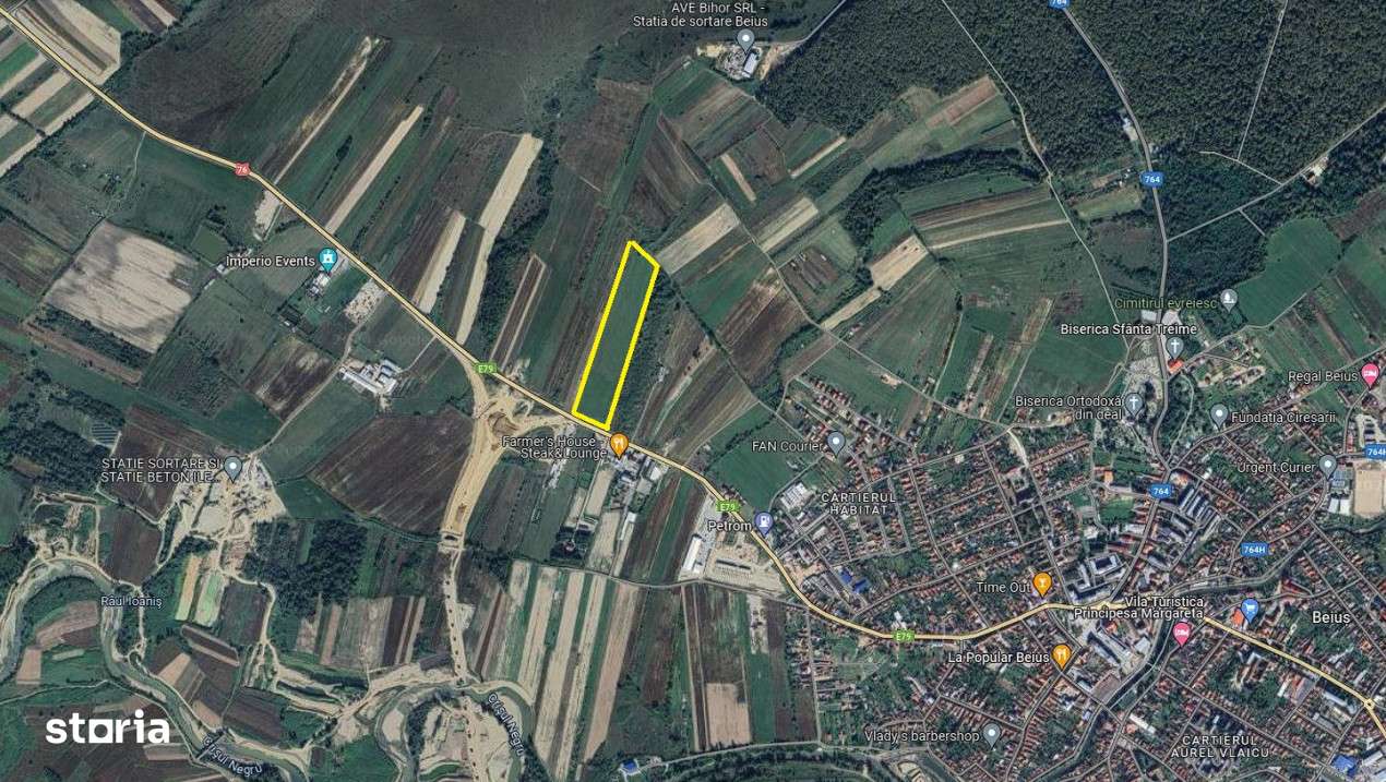 Teren extravilan - constructii, suprafata 49.933 mp, drumul E79, Beius - Imagine principală: 2/10