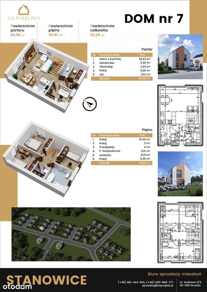 Narożny dom w spokojnej okolicy | Energooszczędny | Działka 440 m2 - Pełny obrazek: 5/5