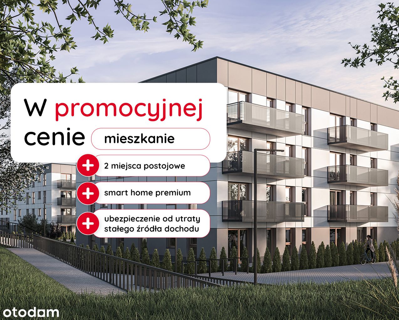 3-pokojowe mieszkanie 50m2 + balkon Bezpośrednio