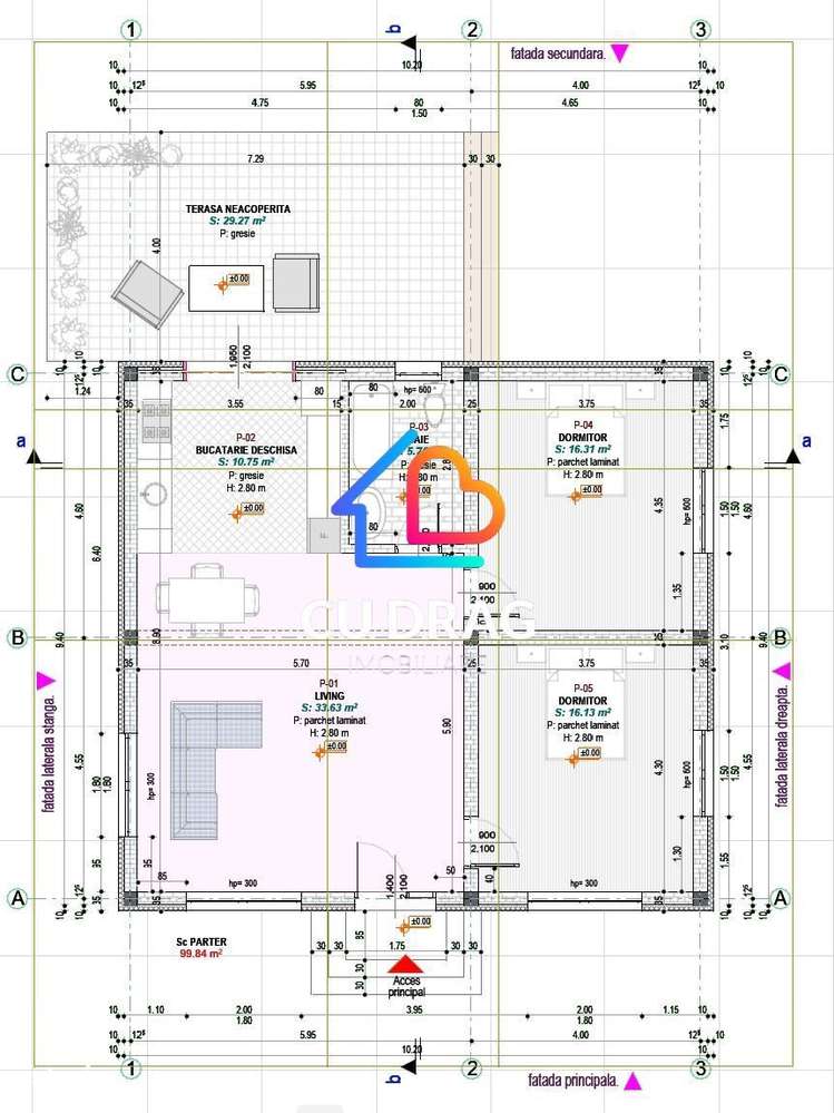 Casa pe un singur nivel - Imagine principală: 2/2