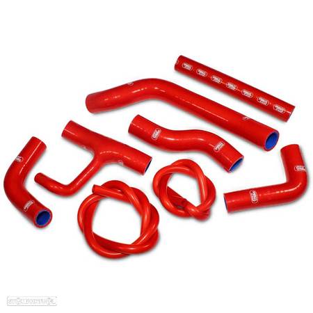 kit tubos radiador samco ducati hypermotard vermelho - 1