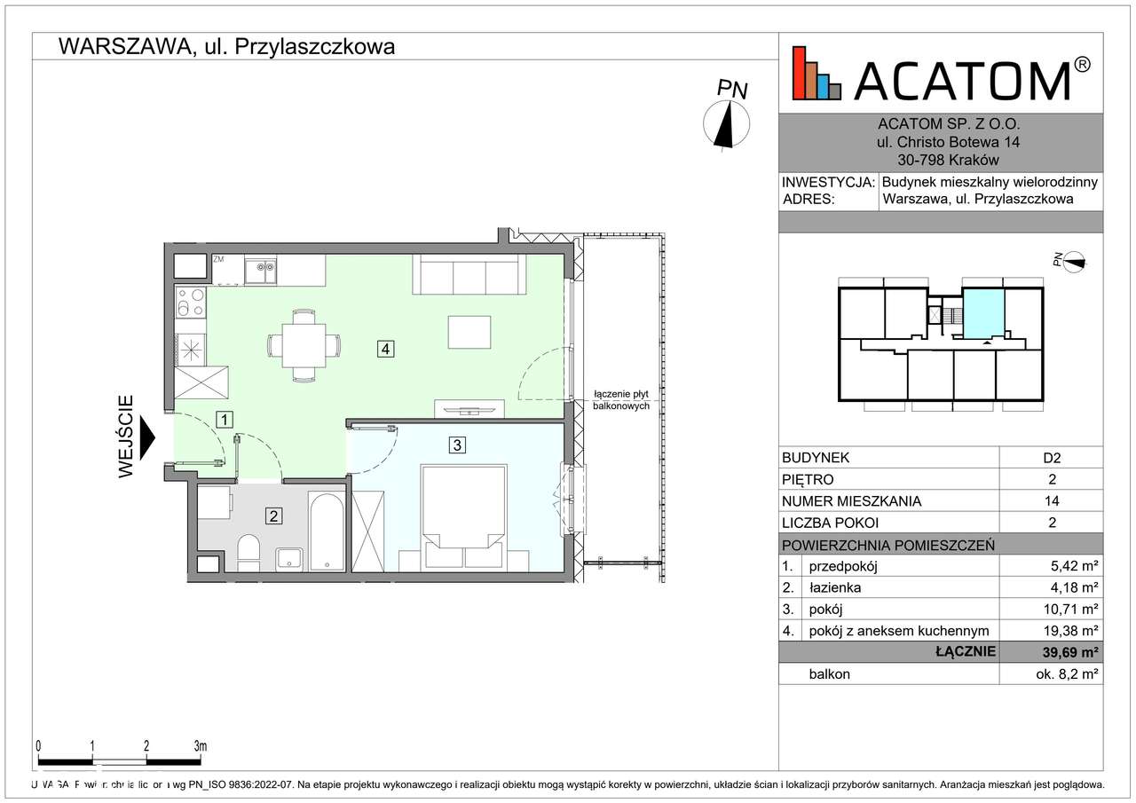Wawer Go 2.0 | mieszkanie 2-pok. | D2_M14 - Pełny obrazek: 3/8