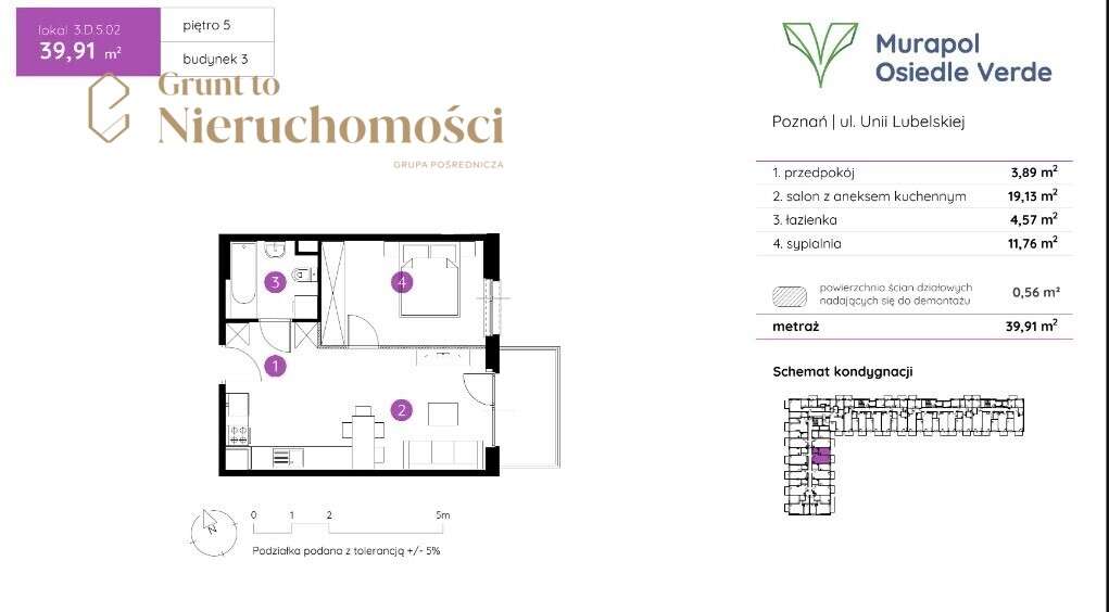nowe 2 pokoje | 0% prowizji | ul.Wagrowska - Pełny obrazek: 2/2