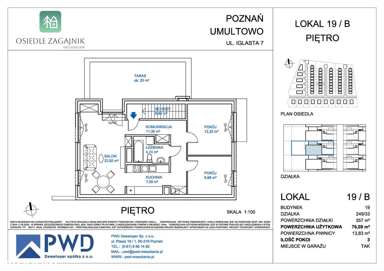 Osiedle Zagajnik | mieszkanie 3-pok. | 19/B - Pełny obrazek: 2/8
