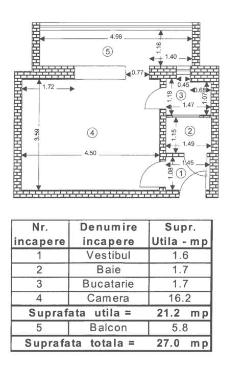 Garsoniera ( Bloc apartamente )-Judetean-5