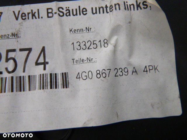 ELEMENTY WNETRZA BAGAZNIKA A6 C7 4G KRATKA GLOSNIKA DESKI - 9