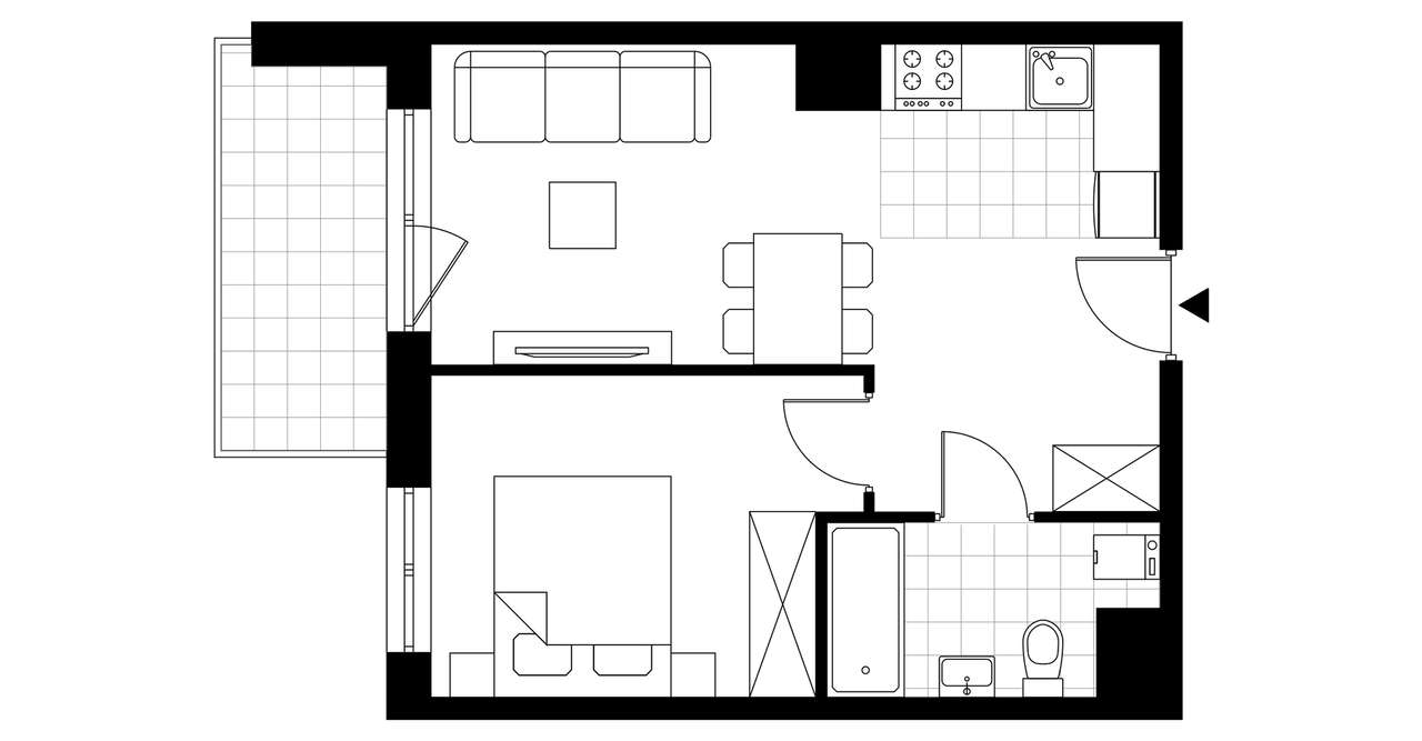 Nowy Wyszogród | mieszkanie 2-pok. | C2_B47 - Pełny obrazek: 4/7
