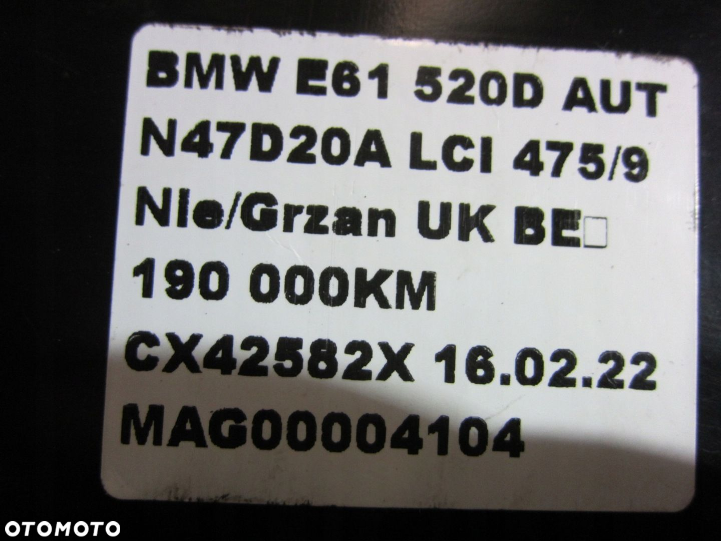 BMW E60 520D PAS PRZEDNI BELKA ZDERZAKA CHŁODNICE - 12