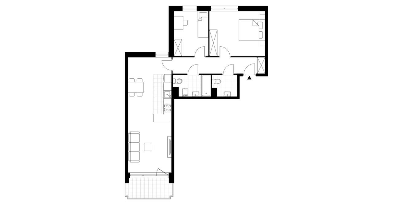 3-pokojowe mieszkanie 67m2 + balkon Bez Prowizji - Pełny obrazek: 3/6